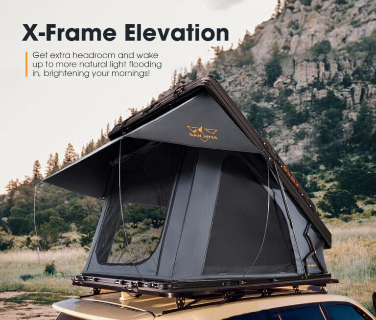 San Hima RTT-UP Hard Shell Rooftop Tent/ Cader siper makines thumbnail 3
