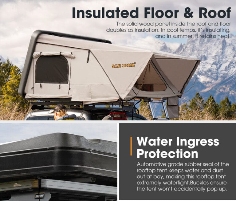 San Hima HS03 Hard Shell Rooftop Tent/ Cader siper makines thumbnail 4