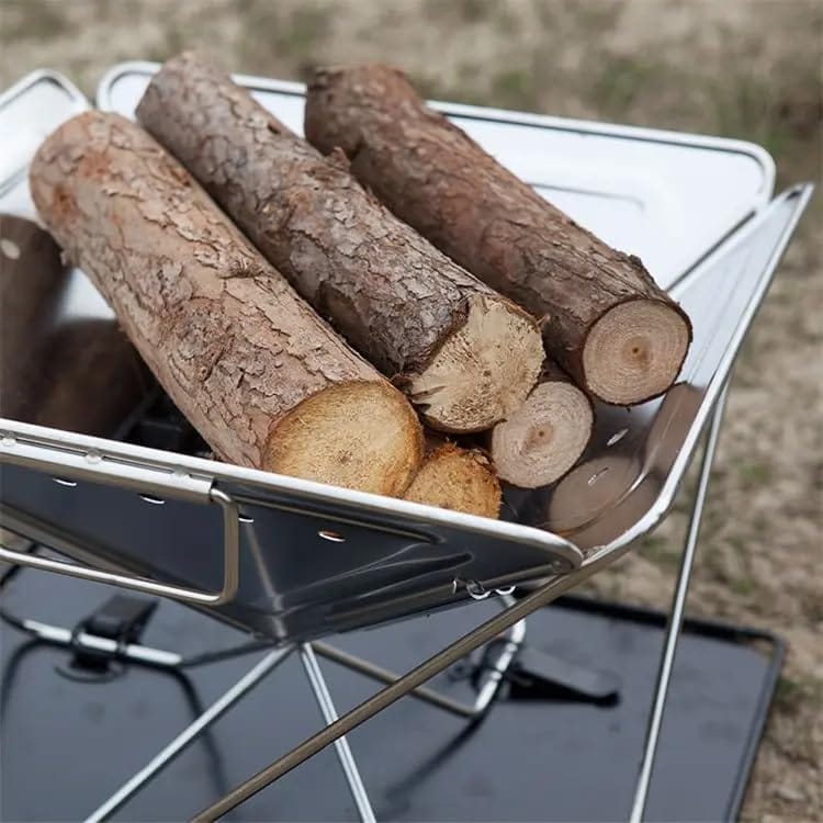 Zgare me qymyr barbikju/ Portable Stainless Steel BBQ Grill FX-9193 thumbnail 5