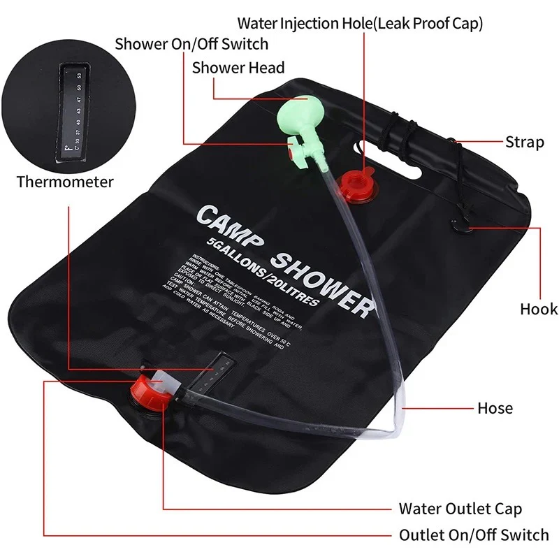 Dush Kampingu Portativ CHANODUG – 20L Fx-8845 thumbnail 3