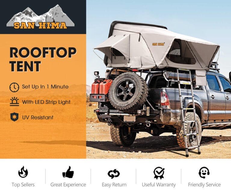 San Hima HS03 Hard Shell Rooftop Tent/ Cader siper makines
