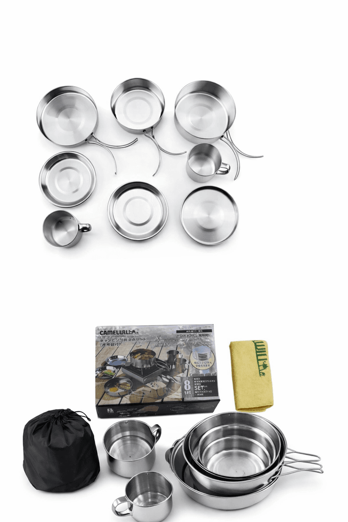 Set gatimi per kampingu materjal inoks FX-9115